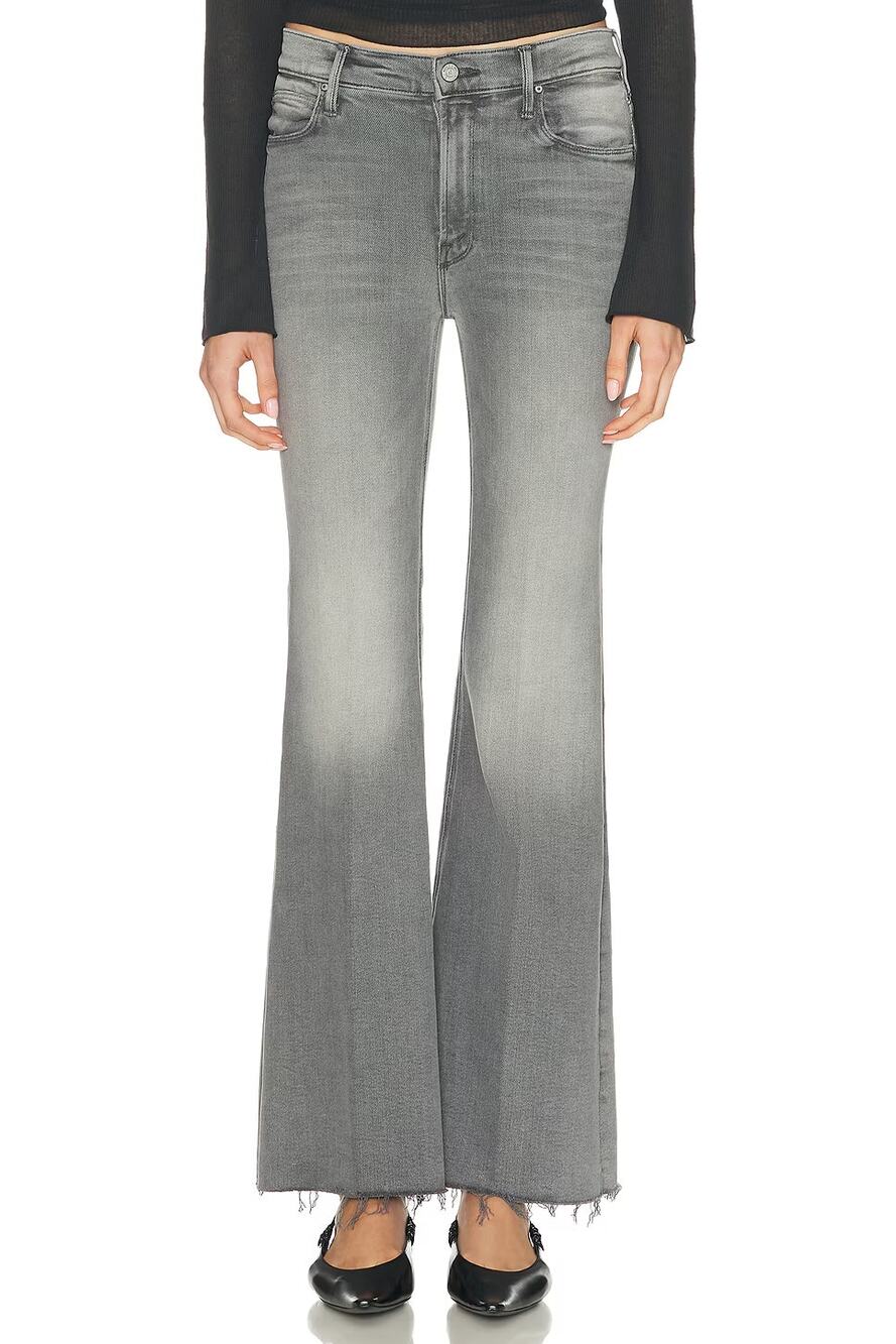 NEW MOTHER The Doozy Sneak Fray Jeans